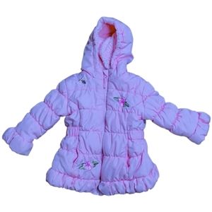24M Baby Girl Rothschild Puffer Coat Embroidered Hooded